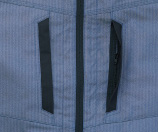 両胸ファスナーポケット（ケーブルホール付）